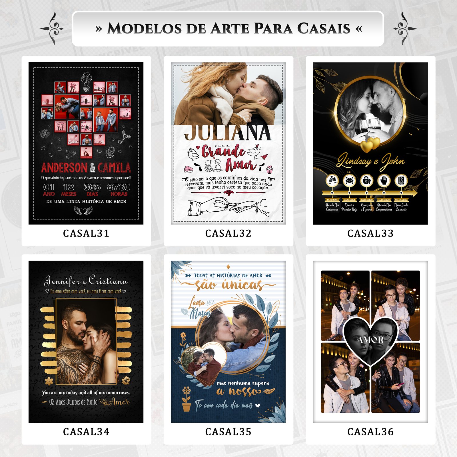 Catálogo Quadros Casais