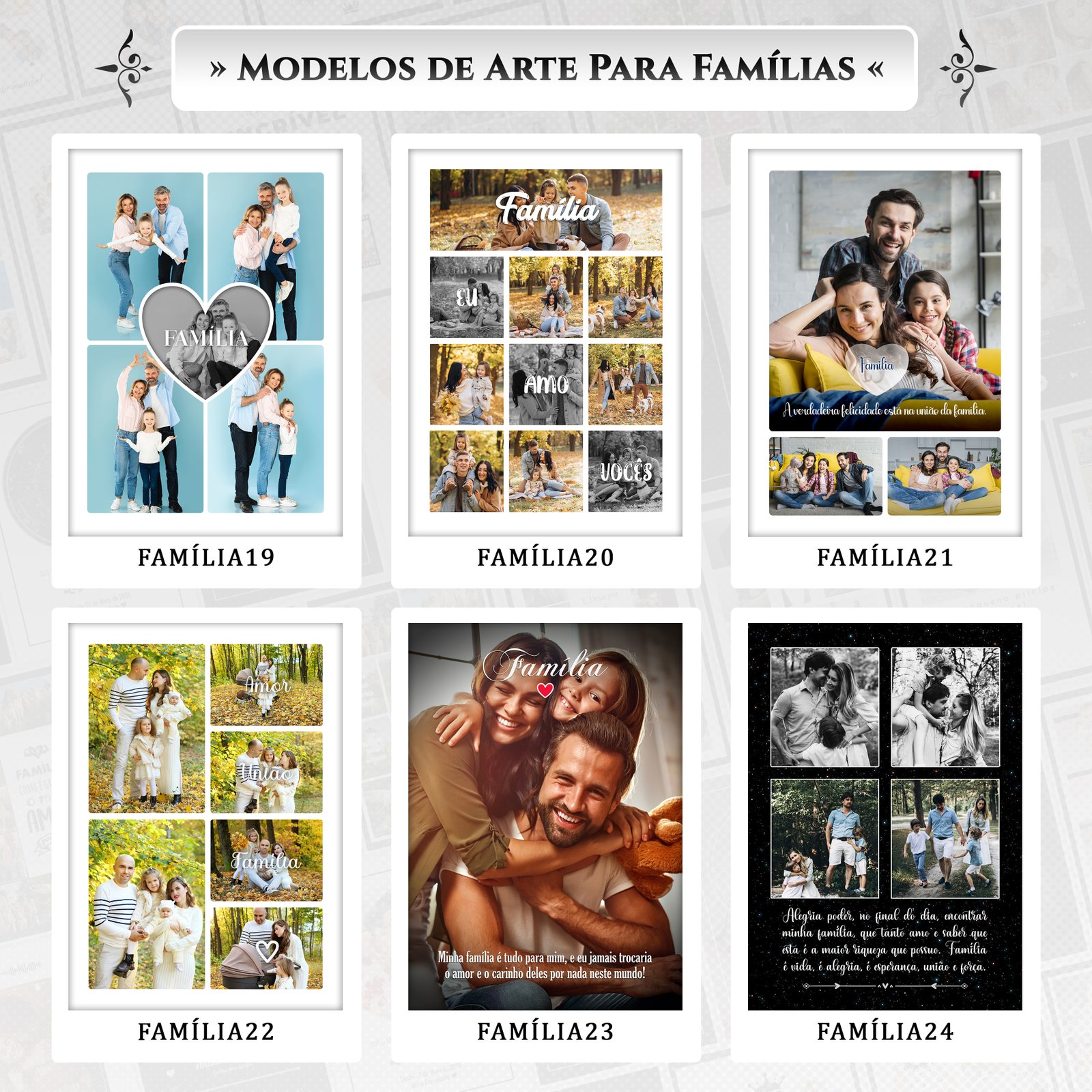 Catálogo Quadro Família