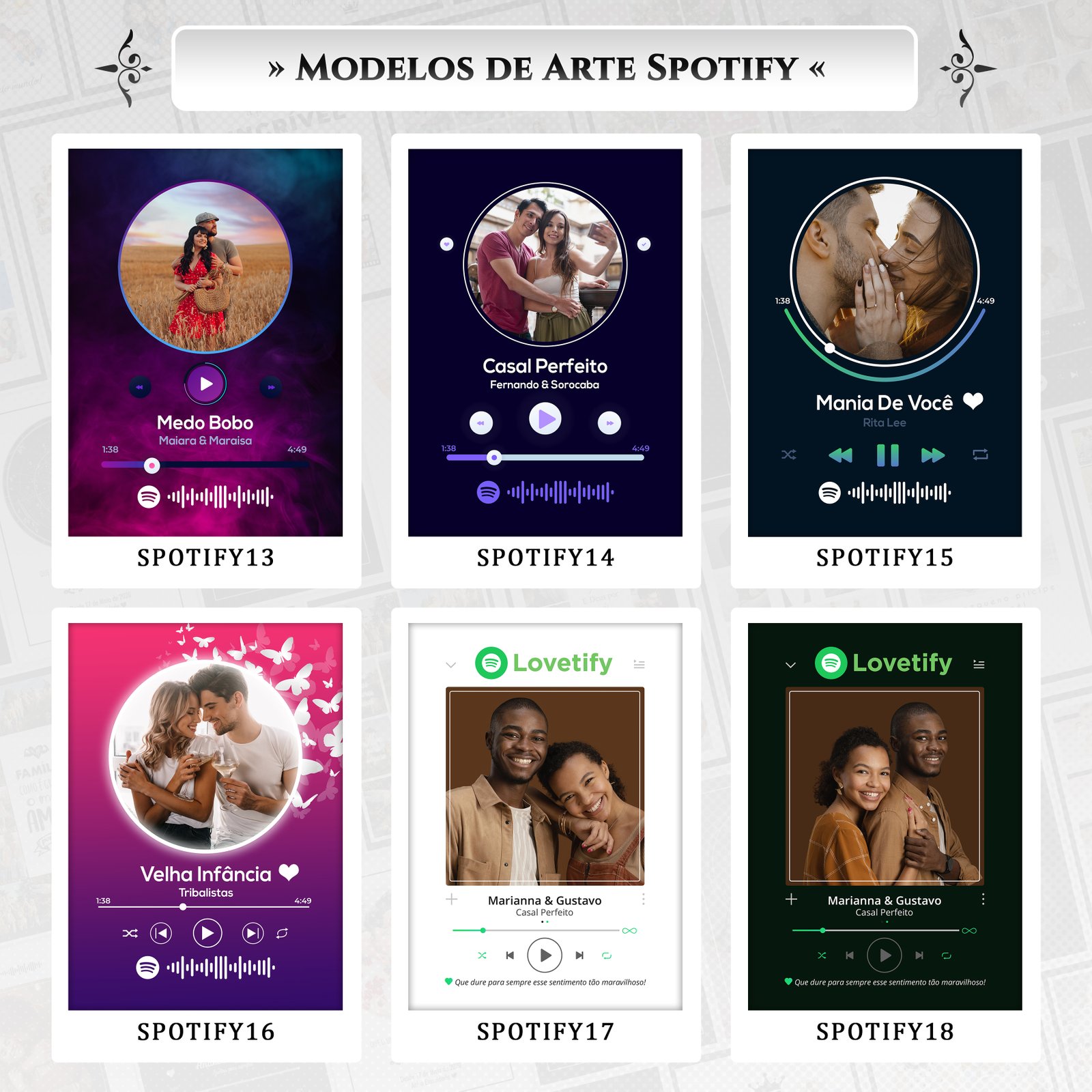 Catálogo Quadro Spotify